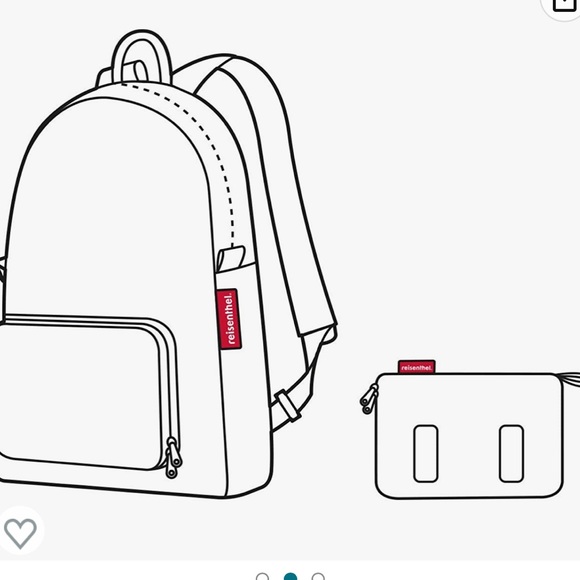 Flower Foldable Travel Backpack with built in carrying pouch - Picture 4 of 6